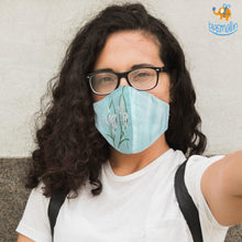 Load image into Gallery viewer, Hand-Painted Floral Cotton Mask