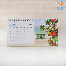 Load image into Gallery viewer, Minions Table Calendar 2019