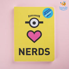 Load image into Gallery viewer, Minion Love Nerds Notebook