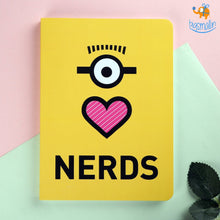 Load image into Gallery viewer, Minion Love Nerds Notebook