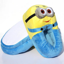 Load image into Gallery viewer, Minion Plush Slippers