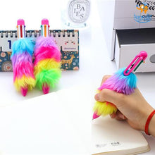 Load image into Gallery viewer, Multicolored Fur Pen - Set of 2
