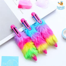 Load image into Gallery viewer, Multicolored Fur Pen - Set of 2