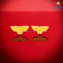 Load image into Gallery viewer, Official Wonder Woman Gold Plated Earrings