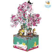 Load image into Gallery viewer, DIY Music Box Wooden Puzzle - Cherry Blossom Tree
