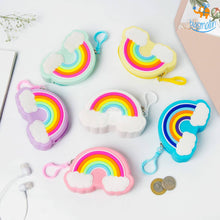 Load image into Gallery viewer, Rainbow Cloud Coin Pouch