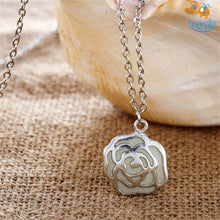 Load image into Gallery viewer, Glow In The Dark Rose Pendant