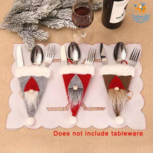 Load image into Gallery viewer, 3D Santa Hat Cutlery Cover