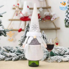 Load image into Gallery viewer, Santa Claus Felt Wine Bottle Covers - Set of 2