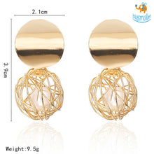 Load image into Gallery viewer, Fiery Pearl Earrings