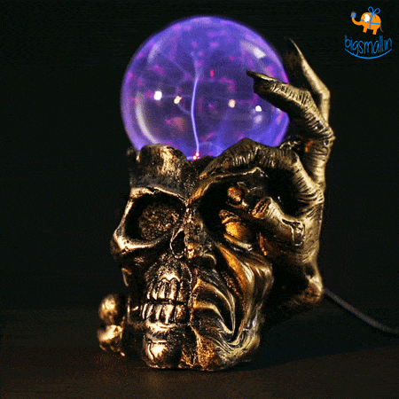 Skull Plasma Ball Light - GEEKYGET