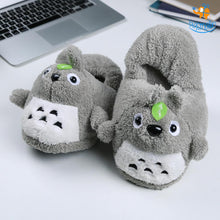 Load image into Gallery viewer, Totoro Plush Slippers (UK Size 4 - 8)