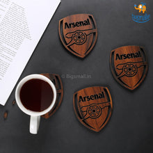 Load image into Gallery viewer, Arsenal Laser Cut Wooden Coasters - Set of 4