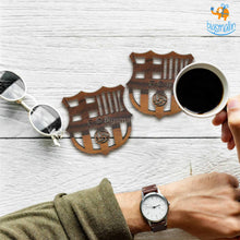 Load image into Gallery viewer, Barcelona Laser Cut Wooden Coasters - Set of 4