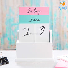 Load image into Gallery viewer, Wooden Desk Calendar