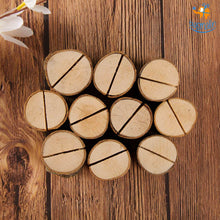 Load image into Gallery viewer, Wooden Logs Polaroid Photo Holder - Set of 10