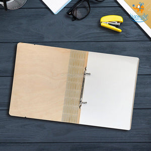 Joker Wooden Binder With Elastic Strap