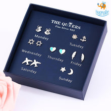 Load image into Gallery viewer, Weekly Earrings Gift Box - 7 pcs
