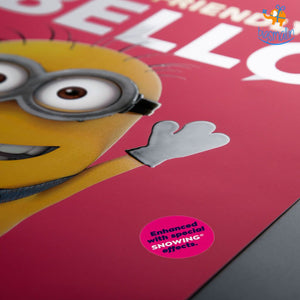 Official Minions Poster with Snowing Effect