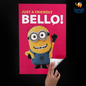 Official Minions Poster with Snowing Effect