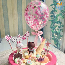 Load image into Gallery viewer, Confetti Balloon Cake Topper
