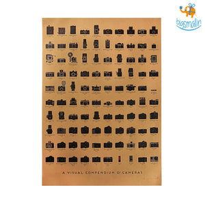 Camera Kraft Paper Poster