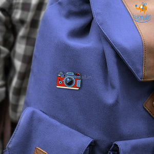 Camera Metallic Lapel Pin