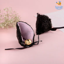 Load image into Gallery viewer, Cat Ear Hair Pins With Bells - Set of 2
