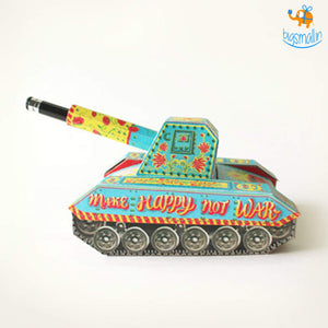 DIY Colorful Tank Pen Holder
