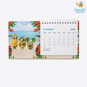 Minions Table Calendar 2019