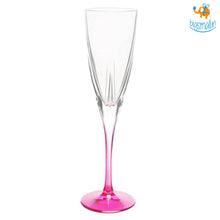 Load image into Gallery viewer, Elegante&#39; Crystal Tint Champagne Flutes - Set of 6
