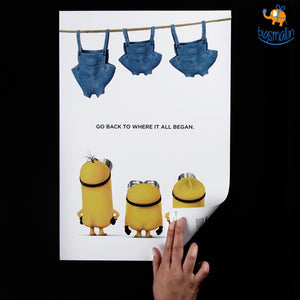 Official Minions Poster with Snowing Effect