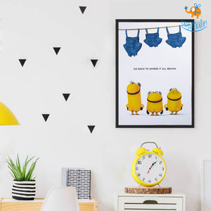 Official Minions Poster with Snowing Effect