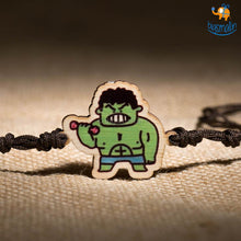 Load image into Gallery viewer, Hulk Wooden Rakhi
