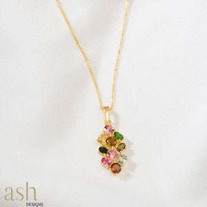Moana Gemstone Pendant with Chain