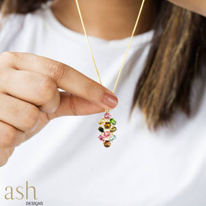 Moana Gemstone Pendant with Chain