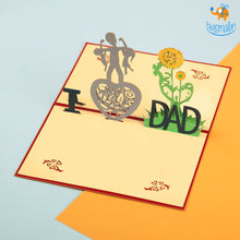 Load image into Gallery viewer, I Love Dad Pop Up Card
