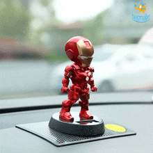 Load image into Gallery viewer, Iron Man Solar Powered Bobblehead
