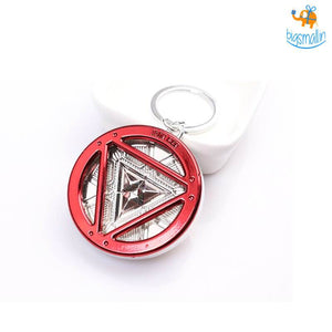 Iron Man Arc Reactor Keychain - Glow in the dark