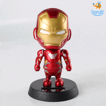 Load image into Gallery viewer, Iron Man Solar Powered Bobblehead
