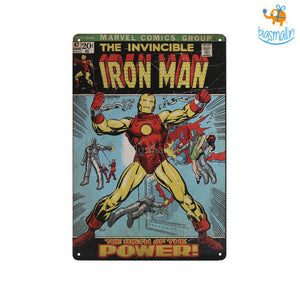 Iron Man Comic Tin Hanging Board