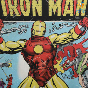 Iron Man Comic Tin Hanging Board