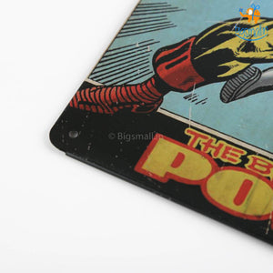 Iron Man Comic Tin Hanging Board