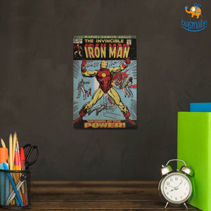 Iron Man Comic Tin Hanging Board