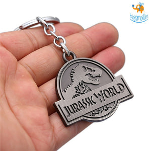 Jurassic Park Metallic Keychain