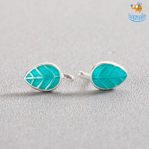 Leaf Shaped Ear Studs
