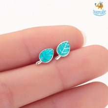 Load image into Gallery viewer, Leaf Shaped Ear Studs
