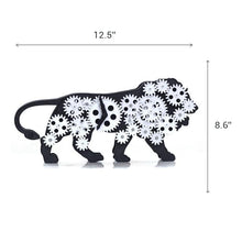 Load image into Gallery viewer, Lion Gear Table Clock
