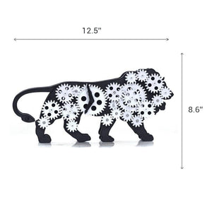 Lion Gear Table Clock