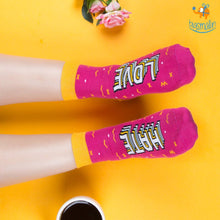 Load image into Gallery viewer, Love Hate Socks
